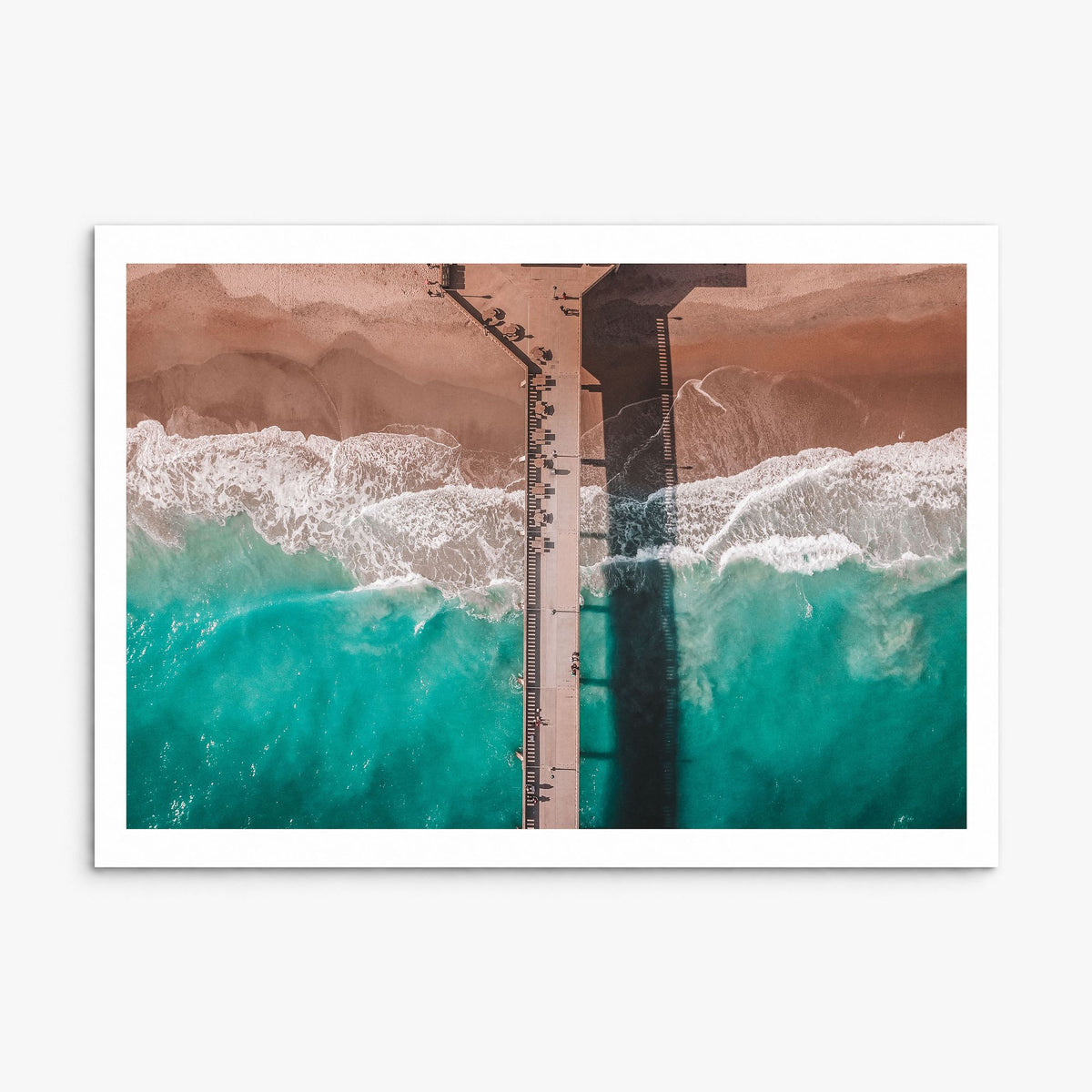 Wrightsville Beach Photo Poster, print only (unframed), white border