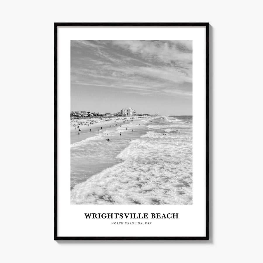 Wrightsville Beach Classic No 2 Poster, framed poster mockup