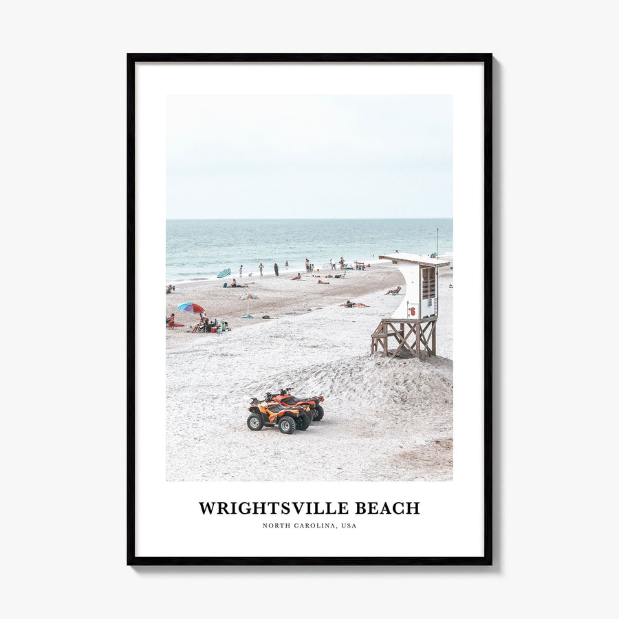 Wrightsville Beach Classic Poster, framed poster mockup