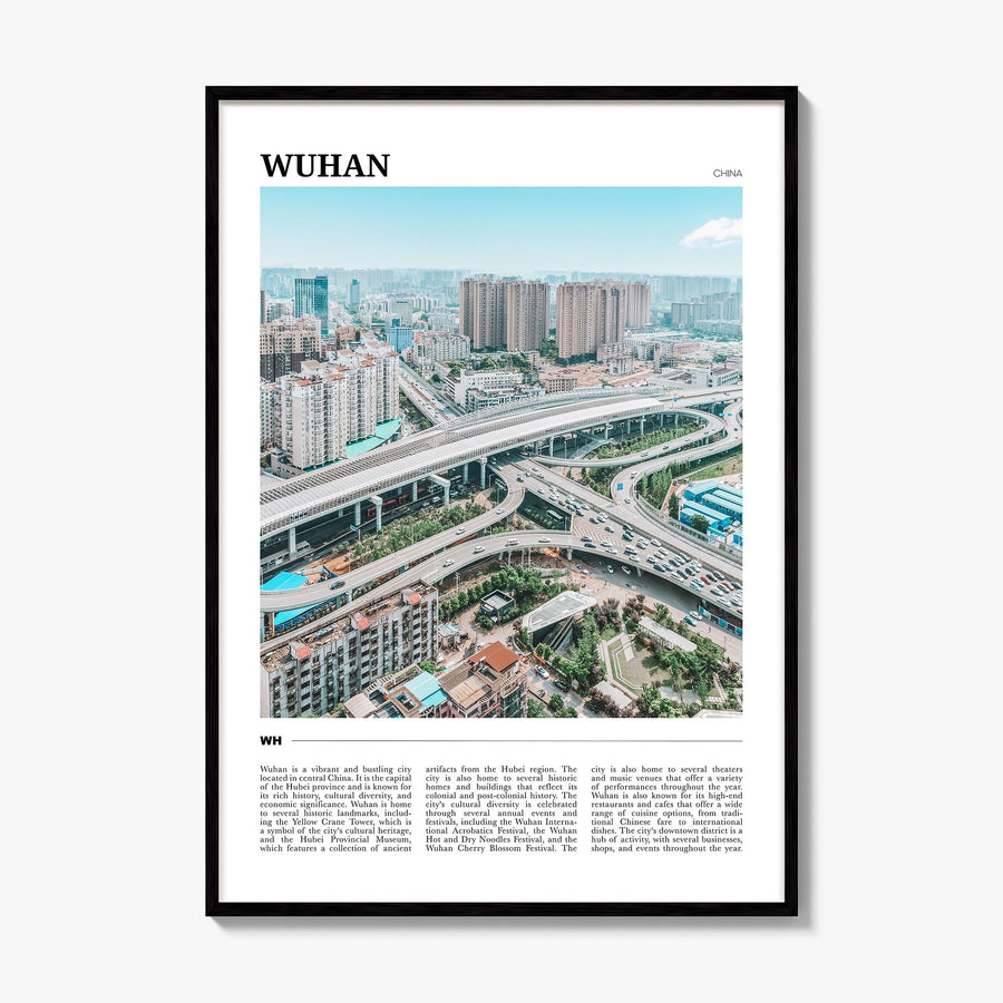 Wuhan Travel Poster, framed poster mockup