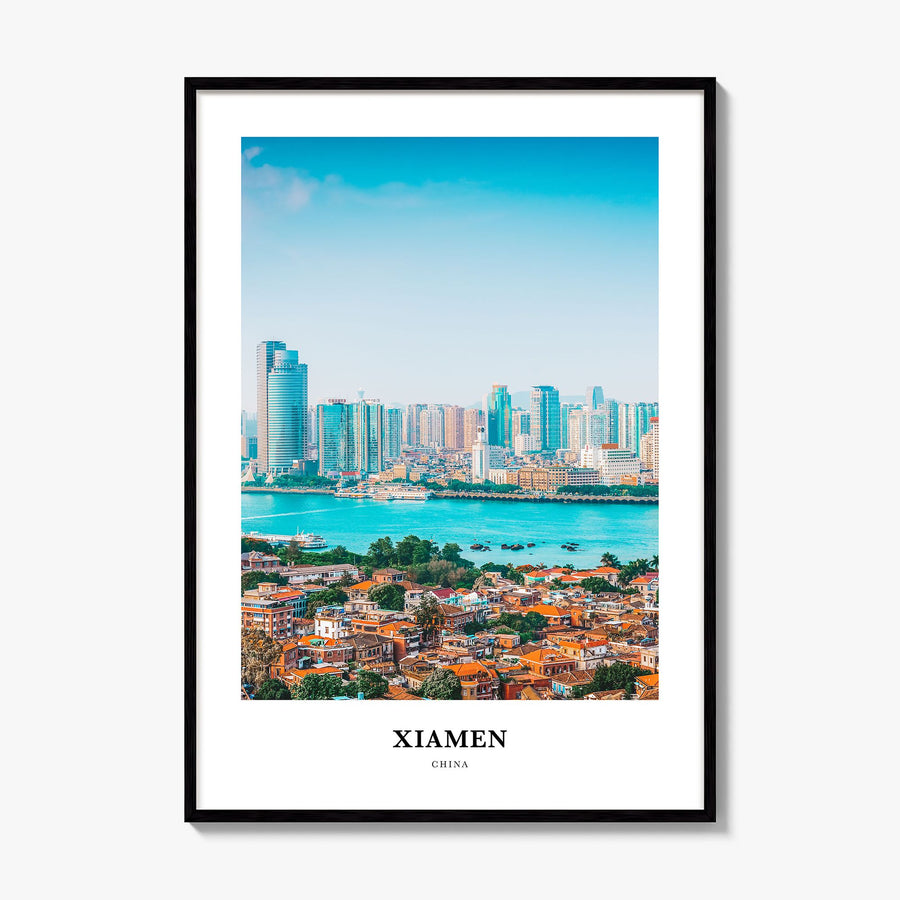Xiamen Classic Poster, framed poster mockup