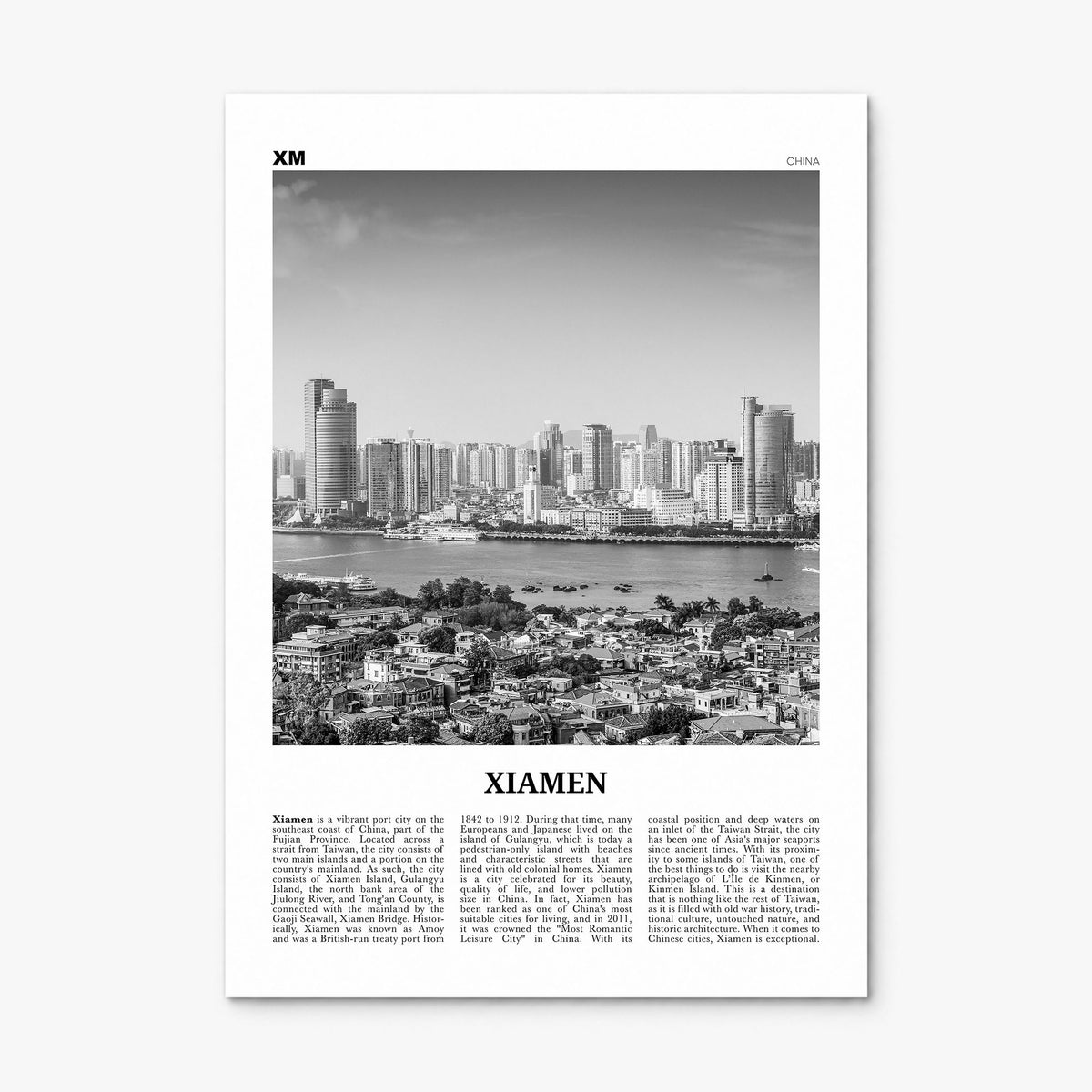 Xiamen Newspaper Poster, print only (unframed)