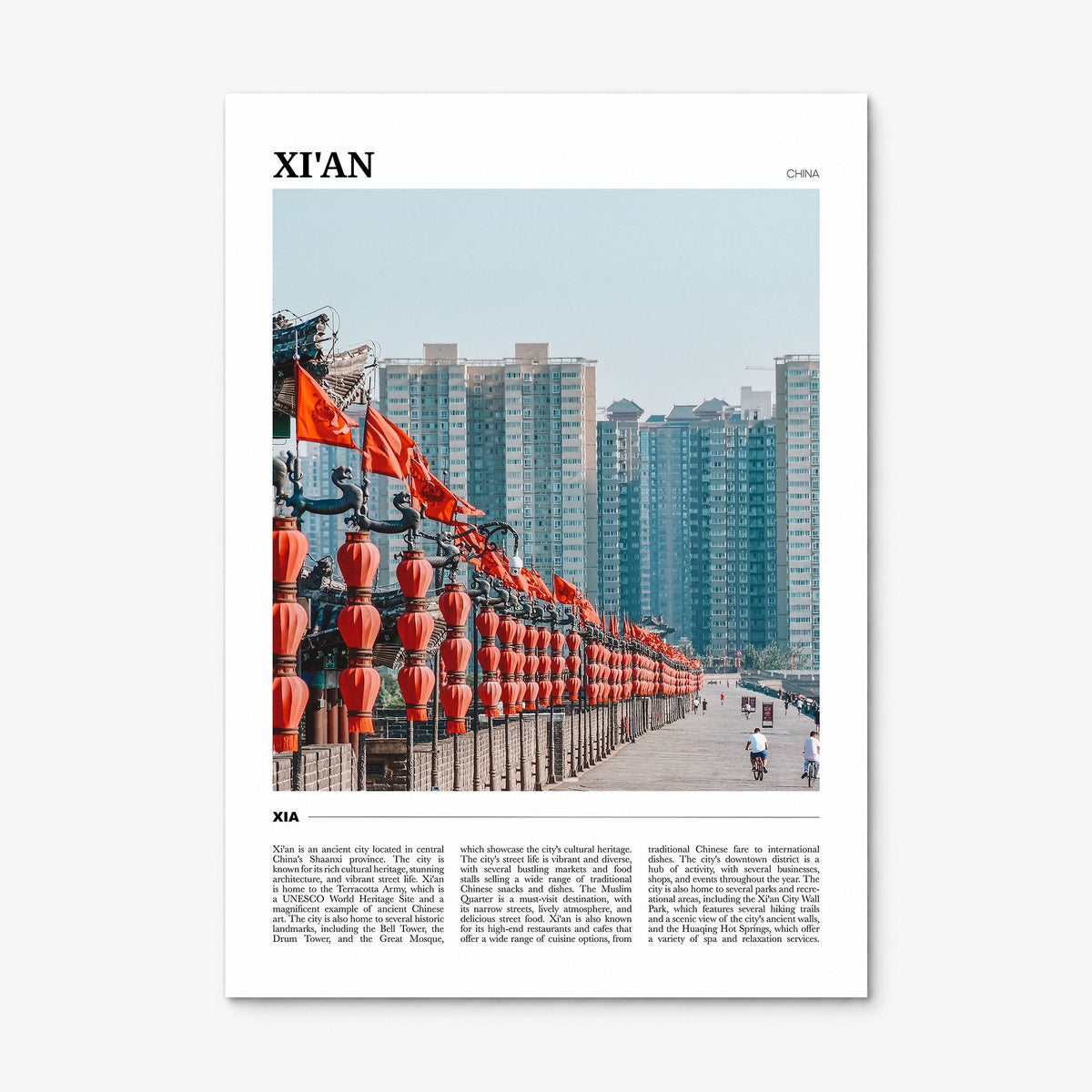 Xi'an Travel Poster, print only (unframed)