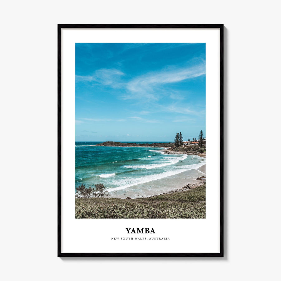Yamba Classic Poster, framed poster mockup
