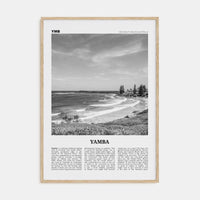 Yamba Poster Natural Wood / 8x12 in Nbourhood Travel B&W Poster