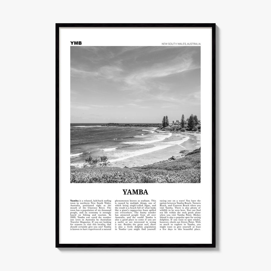 Yamba Newspaper Poster, framed poster mockup