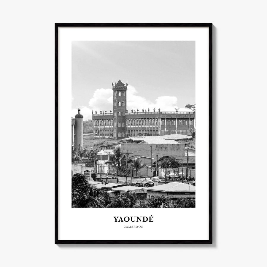 Yaoundé Classic Poster, framed poster mockup