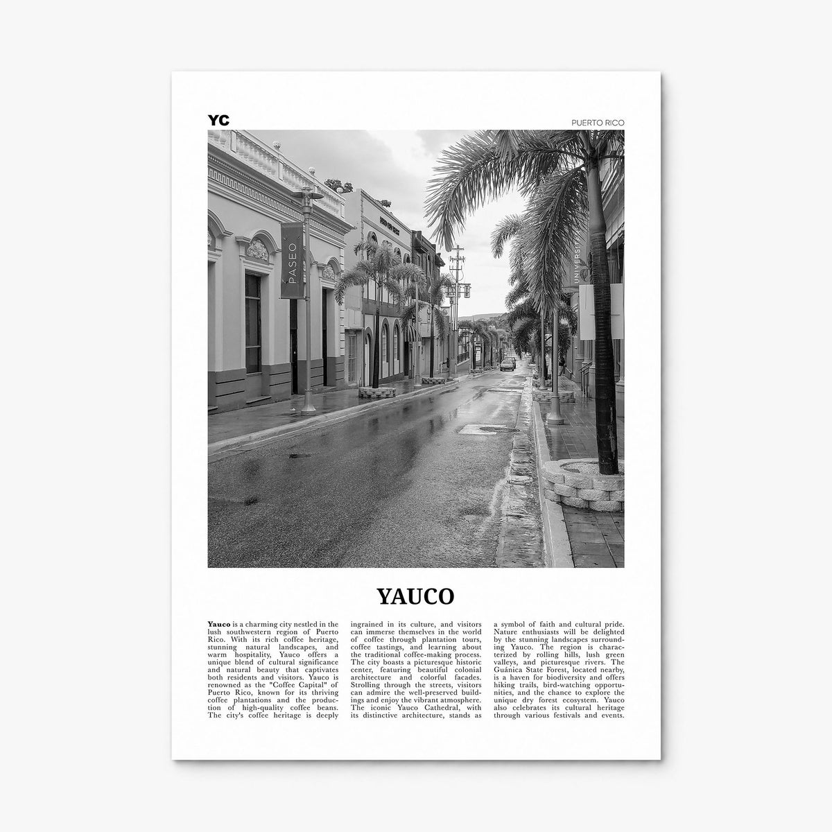 Yauco Newspaper Poster, print only (unframed)