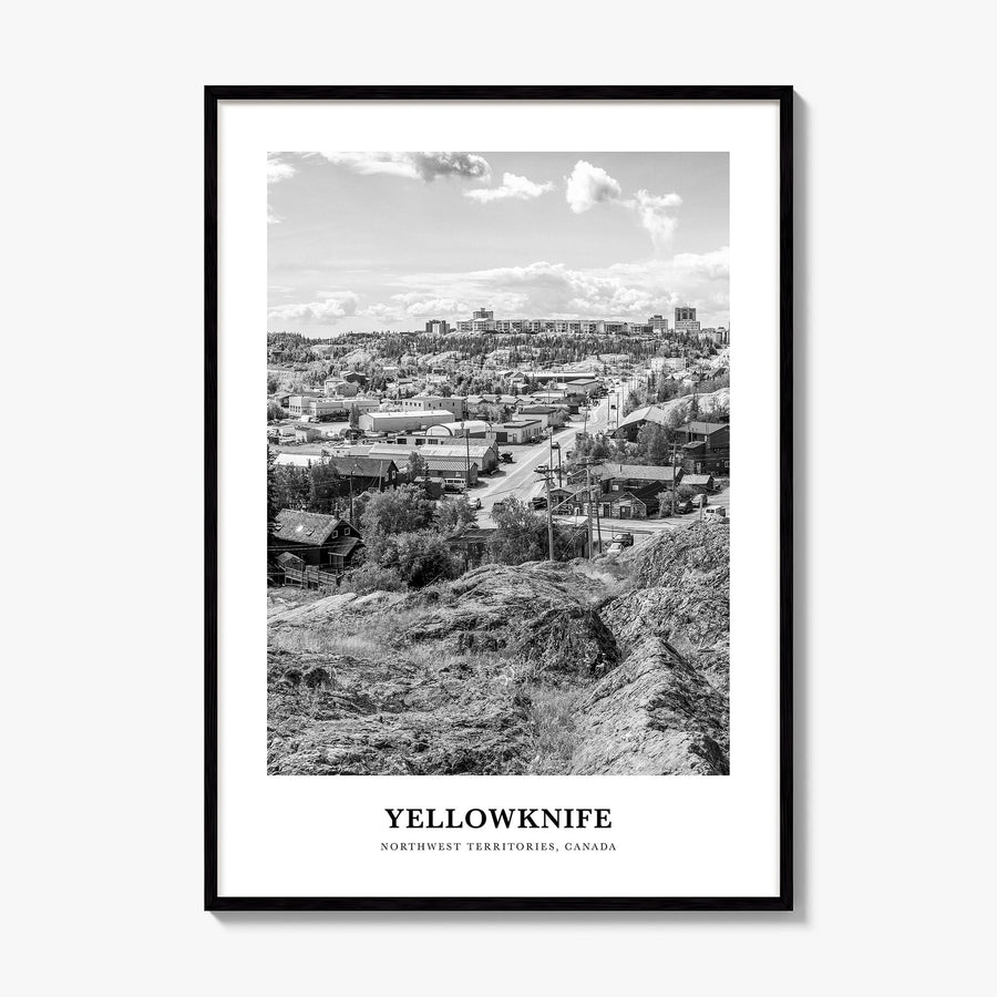 Yellowknife Classic Poster, framed poster mockup