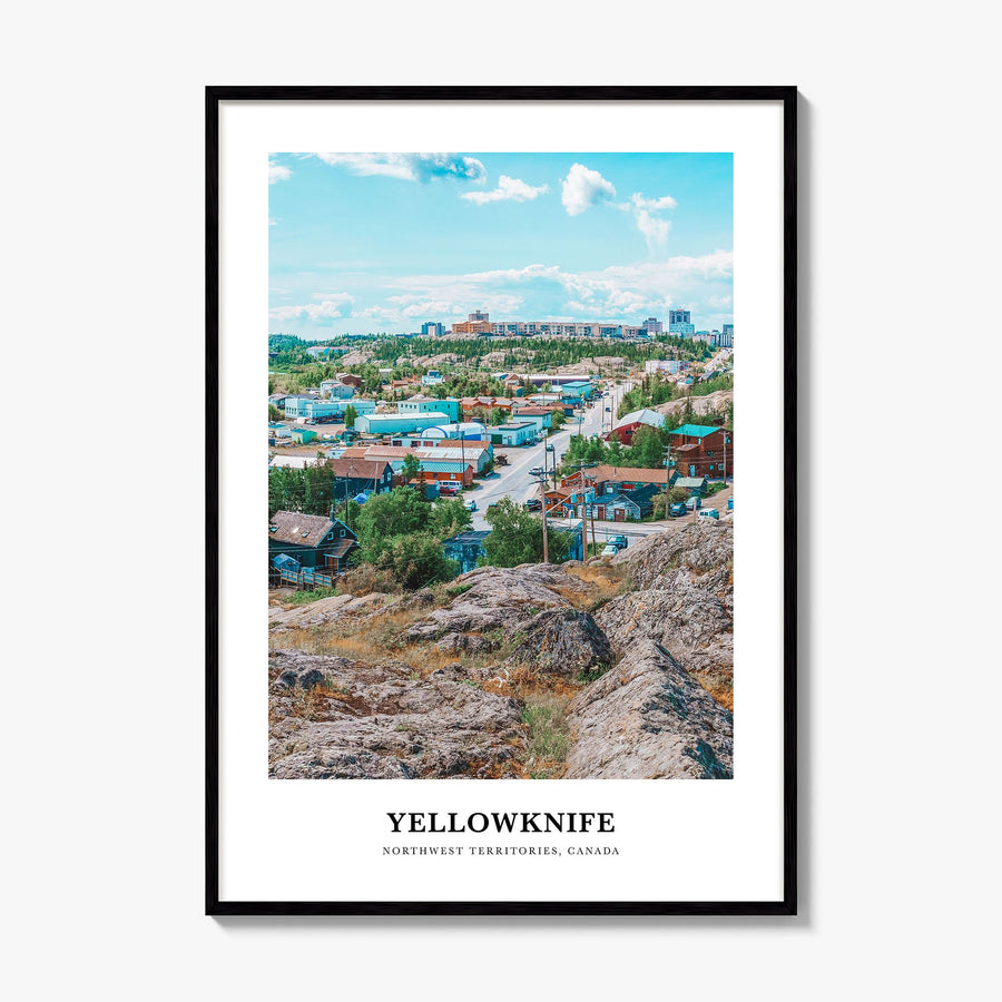 Yellowknife Classic Poster, framed poster mockup