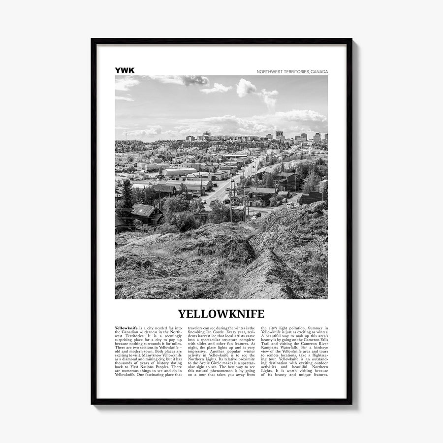 Yellowknife Newspaper Poster, framed poster mockup