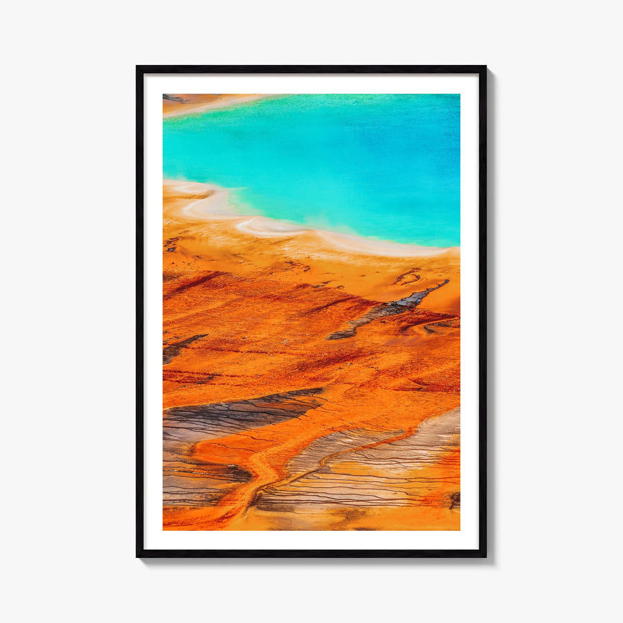 Yellowstone National Park no. 2 colorful photo poster of Wyoming, Montana & Idaho, USA – vertical wall art, unframed print sh