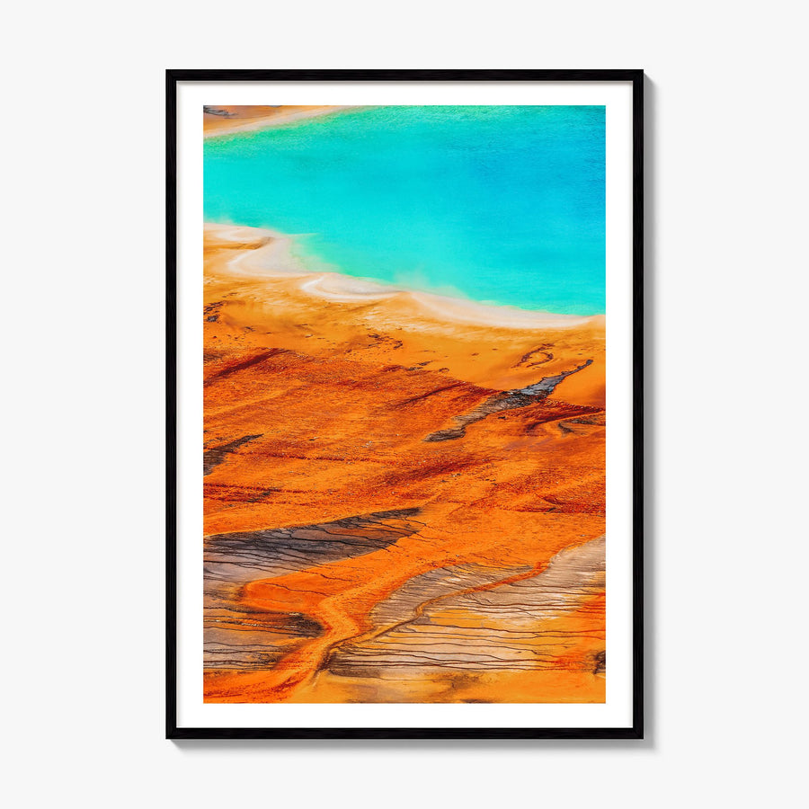 Yellowstone National Park Photo No 2 Poster, framed poster mockup, white border