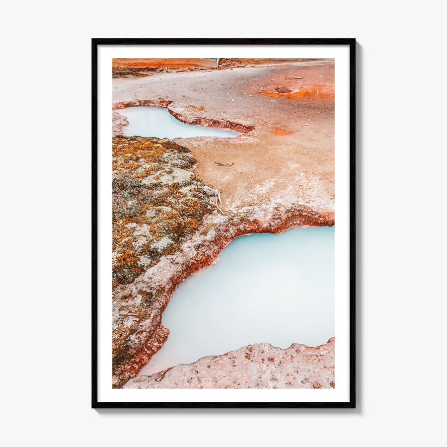 Yellowstone National Park Photo No 3 Poster, framed poster mockup, white border