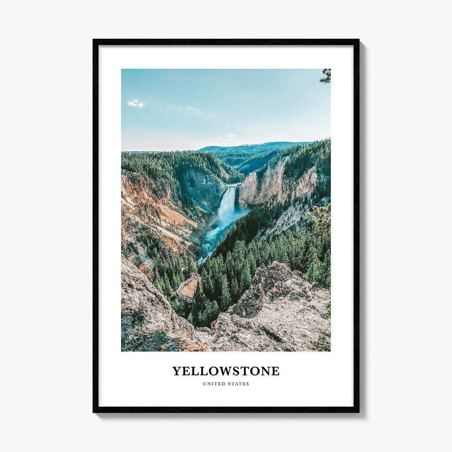 Yellowstone National Park Classic No 1 Poster, framed poster mockup