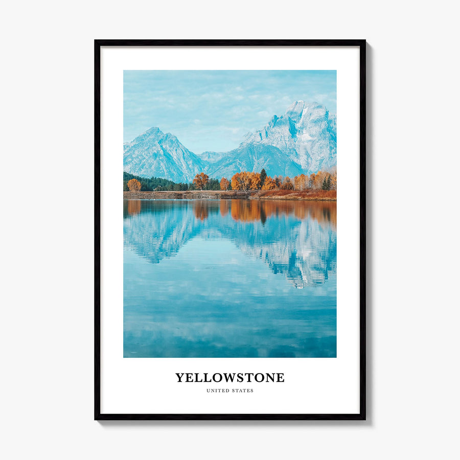 Yellowstone National Park Classic No 2 Poster, framed poster mockup