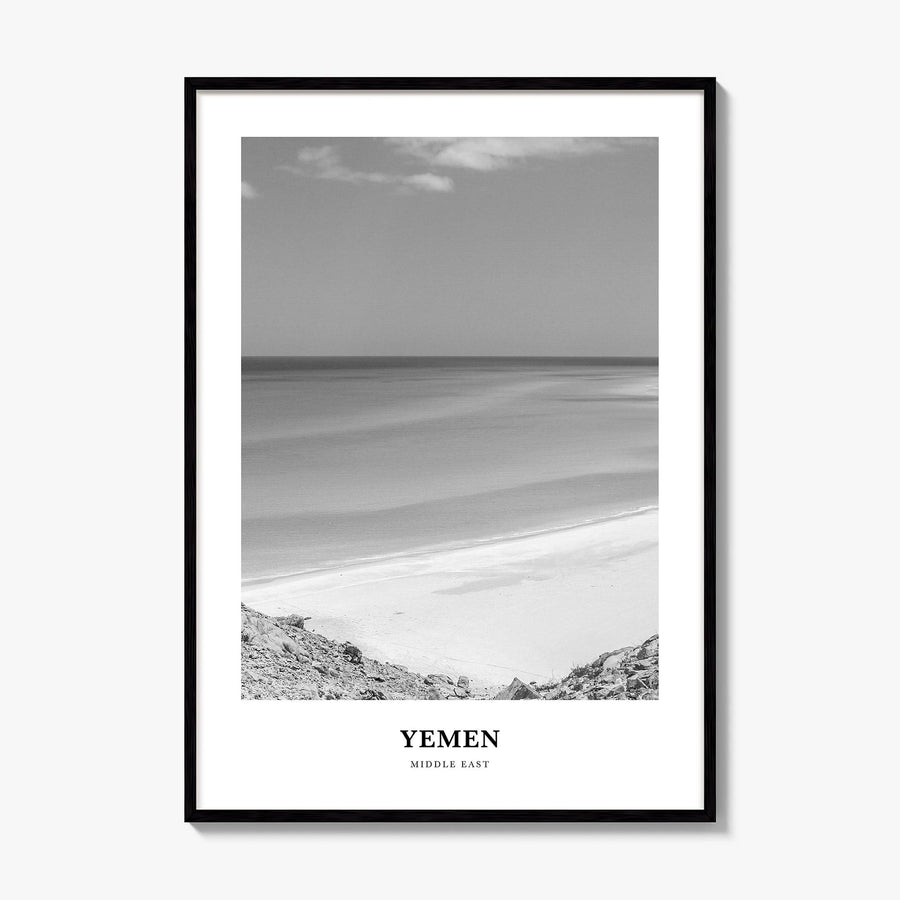 Yemen Classic Poster, framed poster mockup