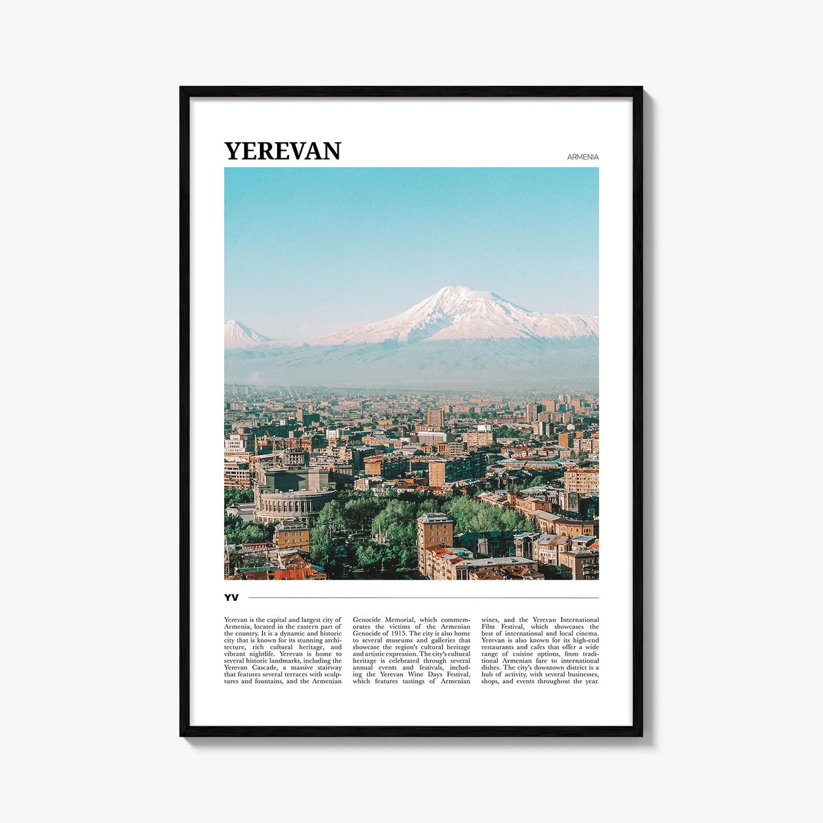 Yerevan Travel Poster