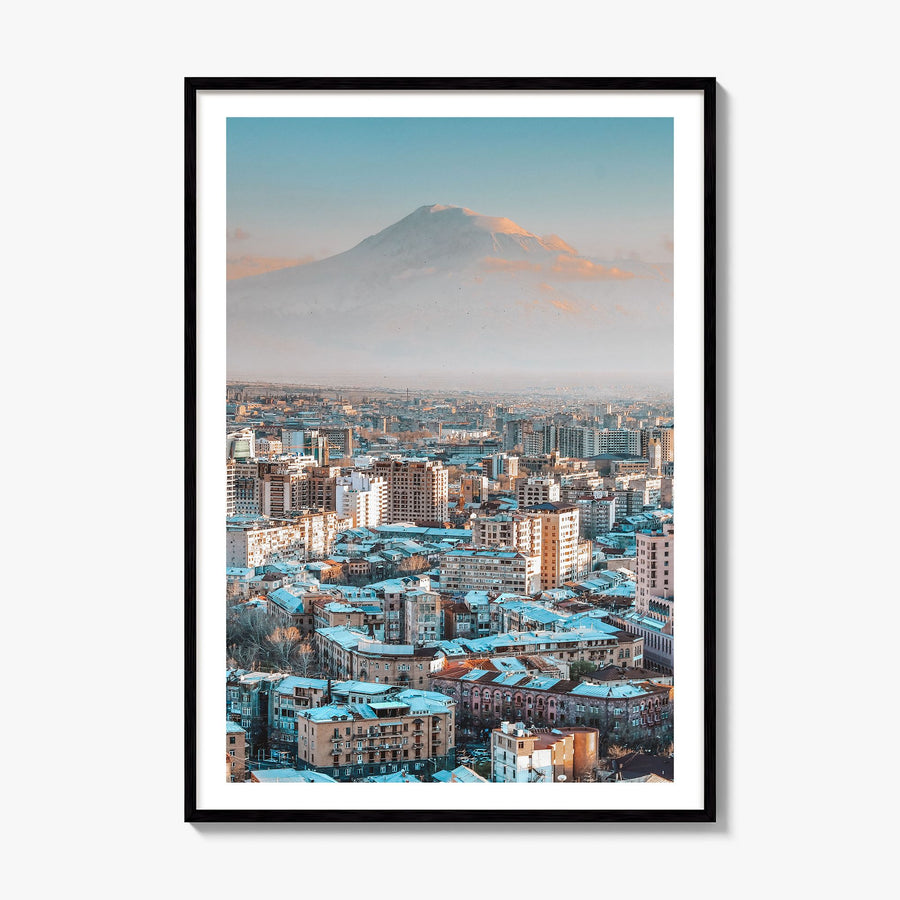 Yerevan Photo Poster, framed poster mockup, white border