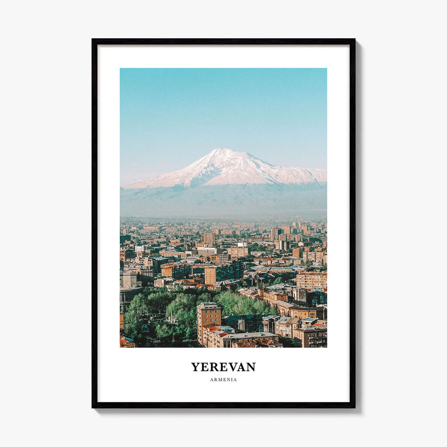 Yerevan Classic Poster, framed poster mockup