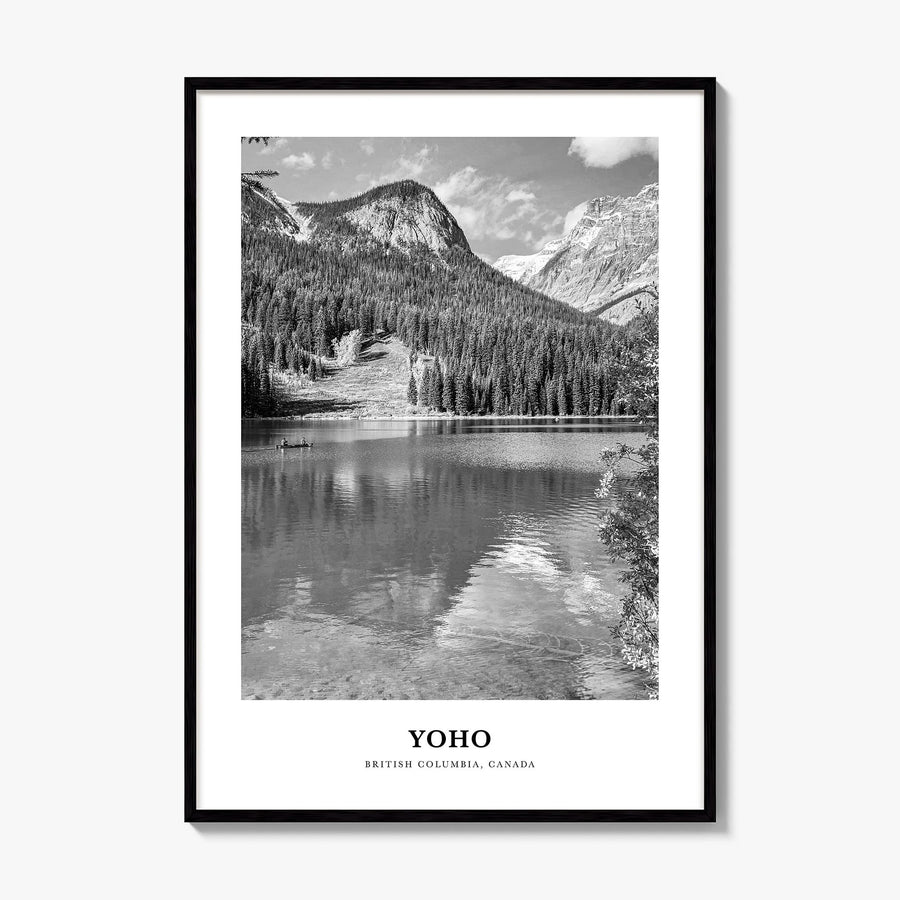 Yoho National Park Classic Poster, framed poster mockup