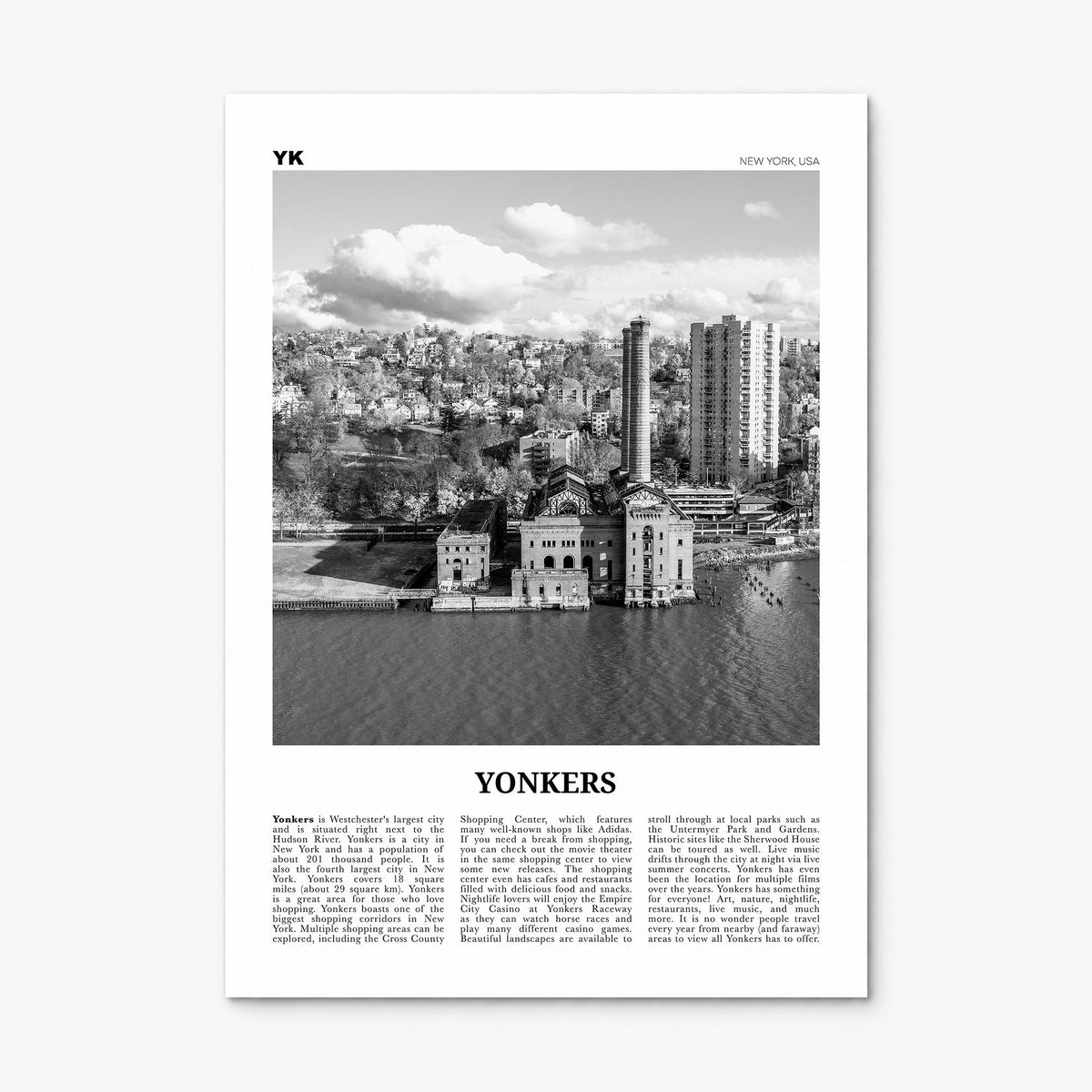 Yonkers Newspaper Poster, print only (unframed)