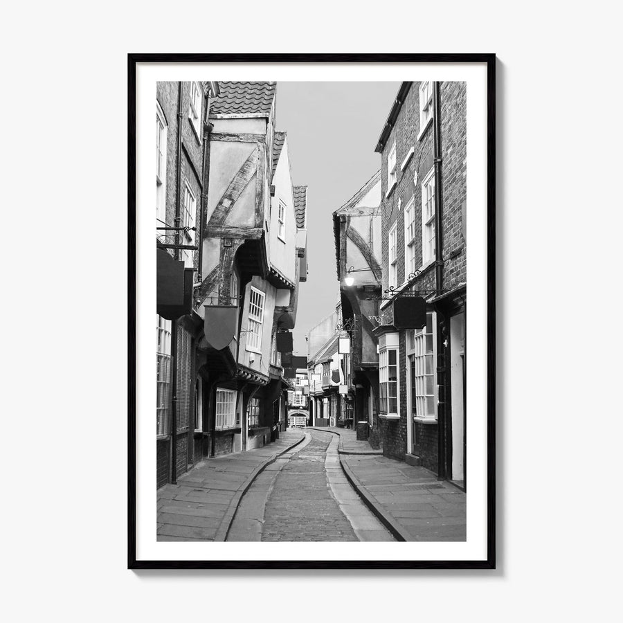 York, England Photo Poster, framed poster mockup, white border