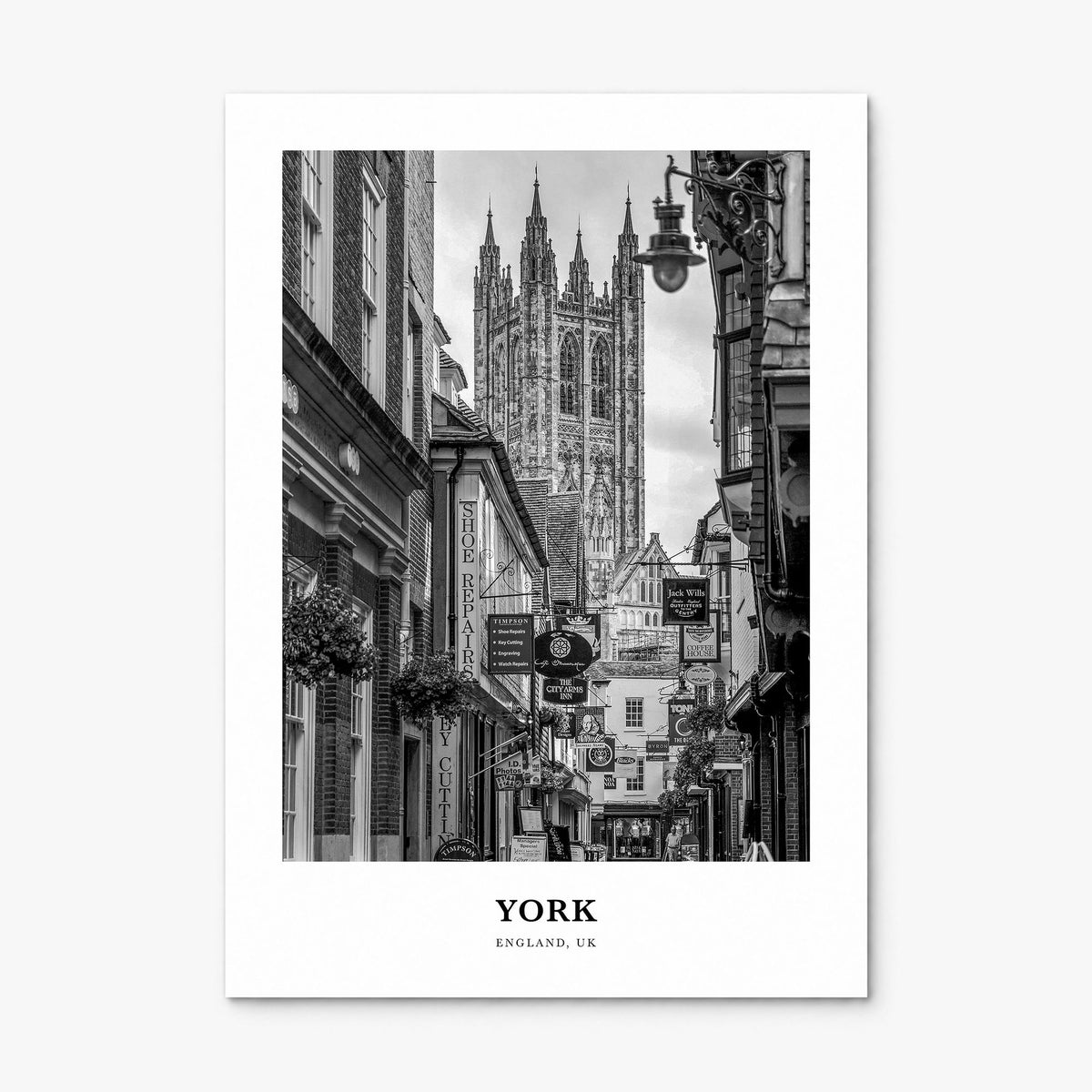 York, England Classic Poster, print only (unframed)