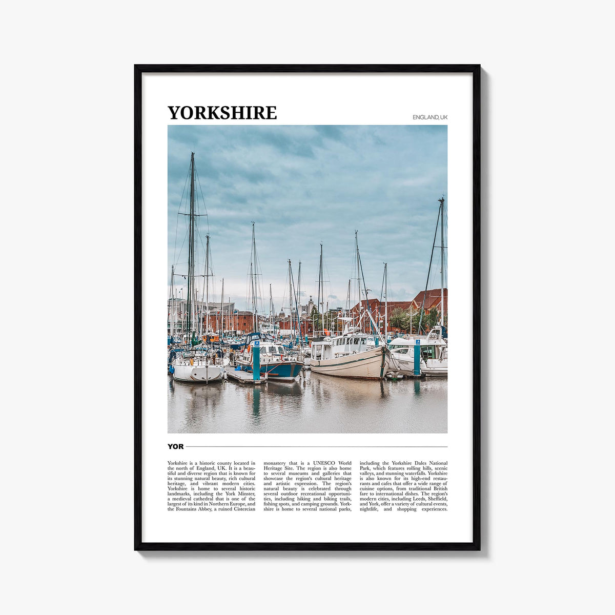 Yorkshire Travel Poster