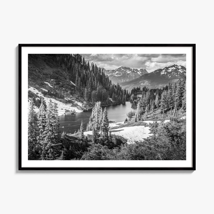 Yosemite National Park Photo No 1 Poster, framed poster mockup, white border