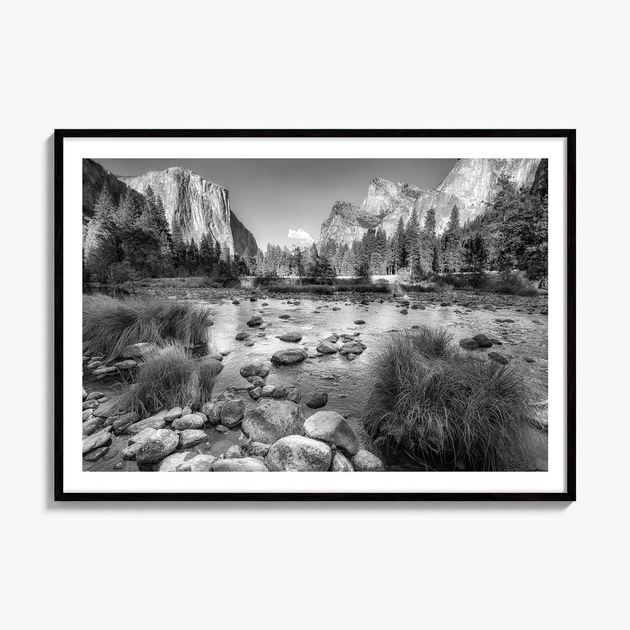 Yosemite National Park Photo No 2 Poster, framed poster mockup, white border