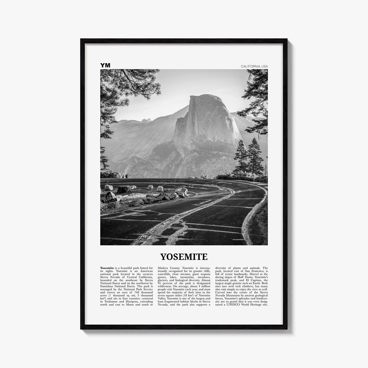 Yosemite National Park Newspaper No 1 Poster