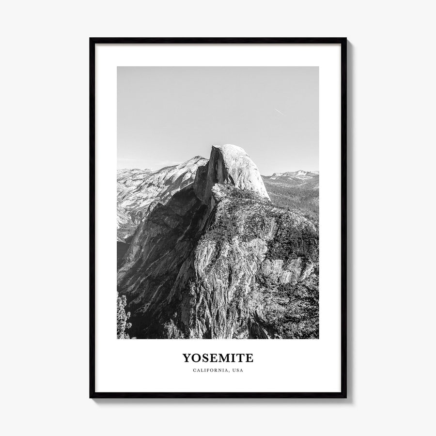 Yosemite National Park Classic No 1 Poster, framed poster mockup
