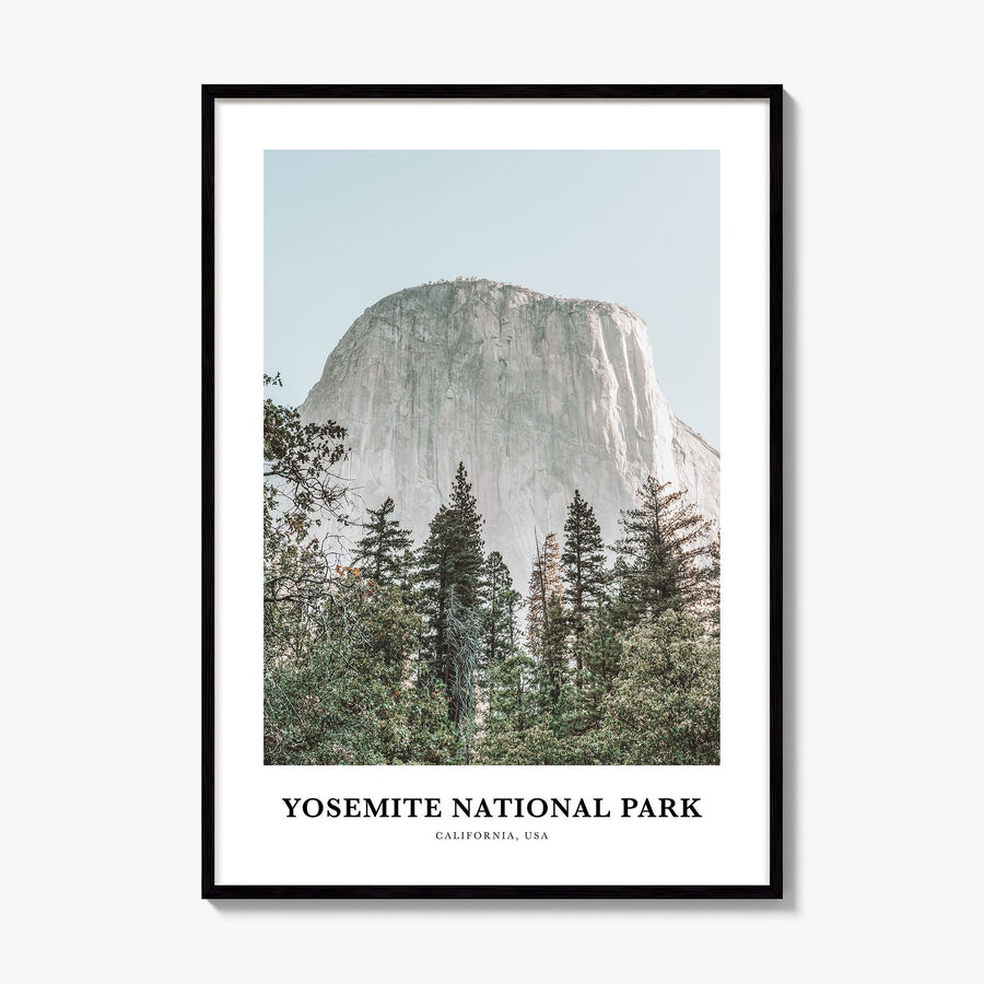 Yosemite National Park Classic Poster, framed poster mockup