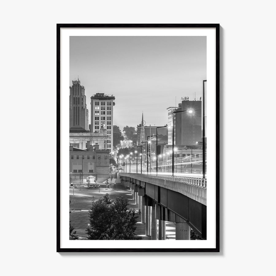 Youngstown Photo Poster, framed poster mockup, white border