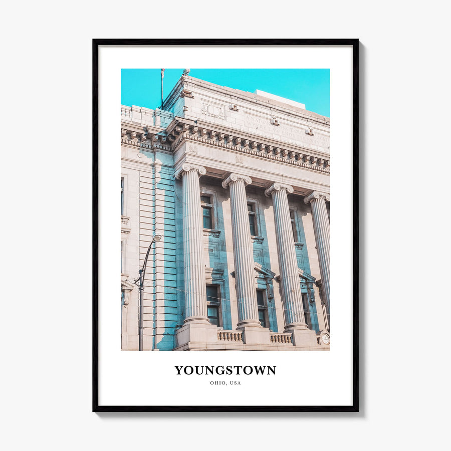 Youngstown Classic Poster, framed poster mockup
