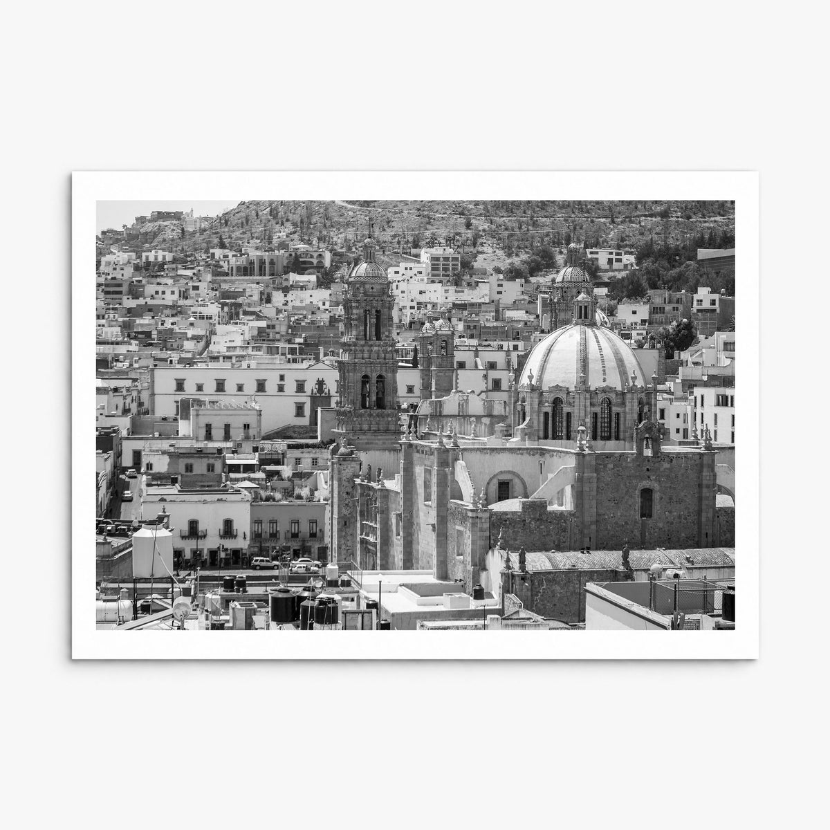 Zacatecas Photo Poster, print only (unframed), white border