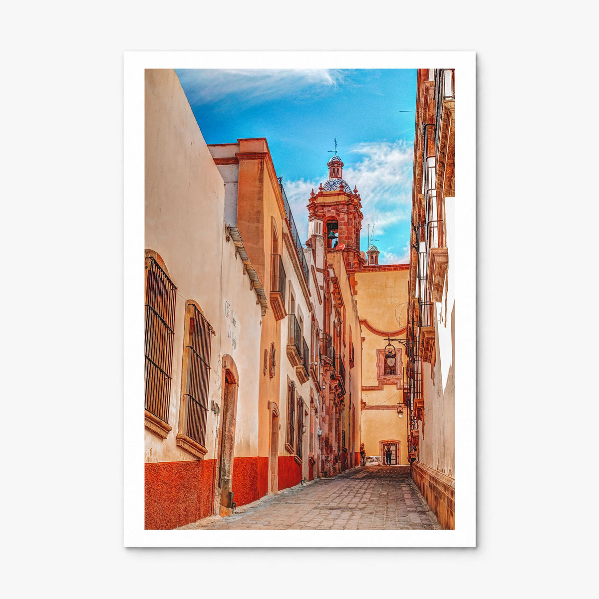 Zacatecas Photo Poster, print only (unframed), white border