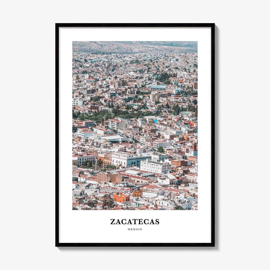 Zacatecas Classic Poster, framed poster mockup