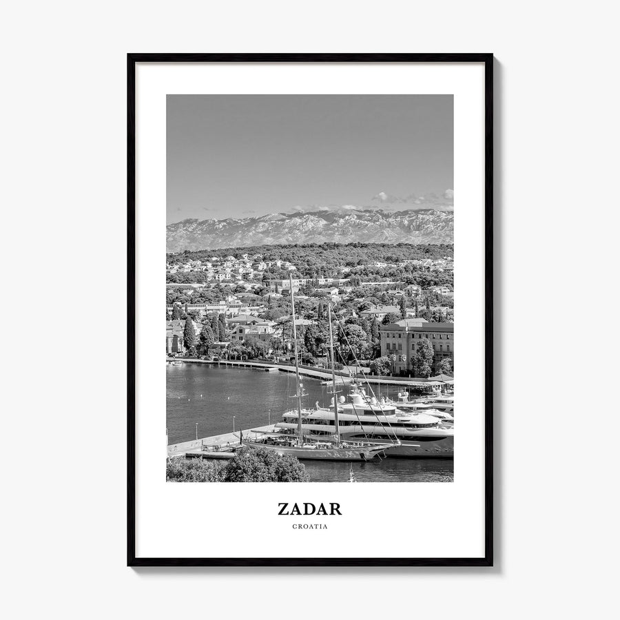 Zadar Classic Poster, framed poster mockup
