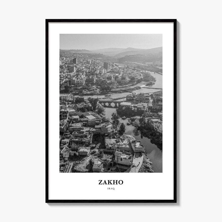 Zakho Classic Poster, framed poster mockup
