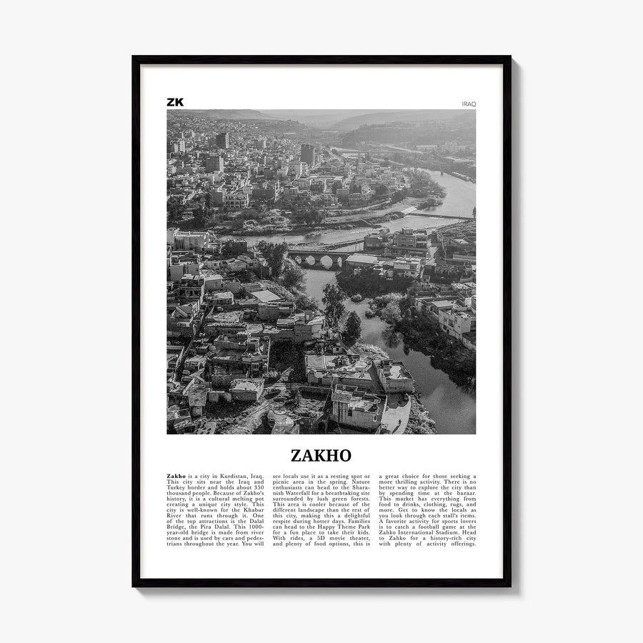 Zakho Newspaper Poster, framed poster mockup