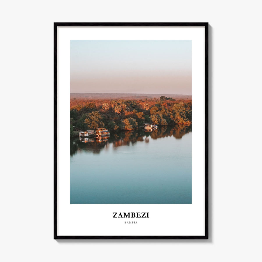 Zambezi Classic Poster, framed poster mockup