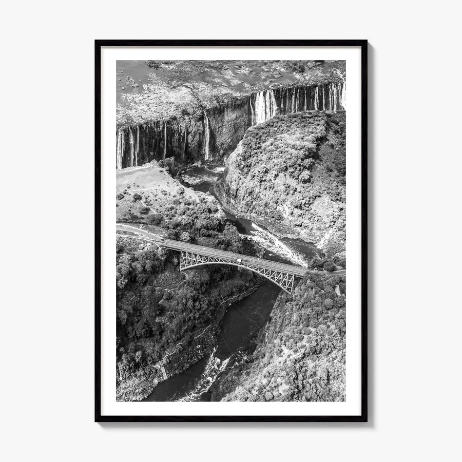 Zambia Photo Poster, framed poster mockup, white border