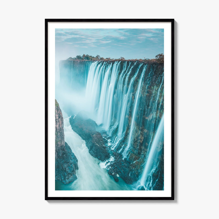 Zambia Photo Poster, framed poster mockup, white border