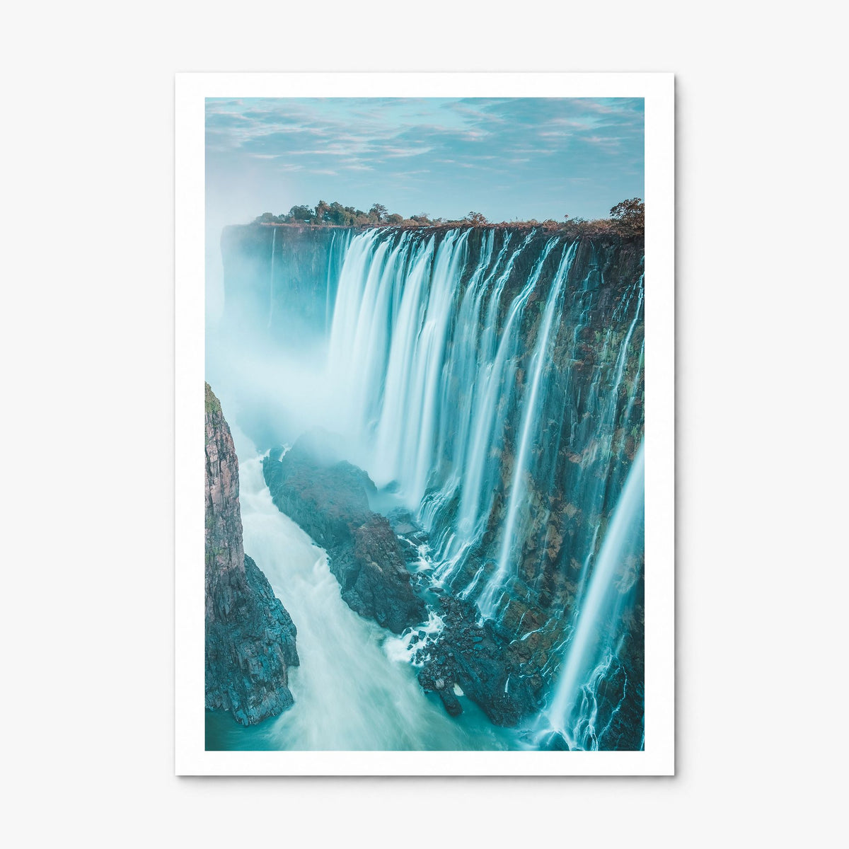 Zambia Photo Poster, print only (unframed), white border
