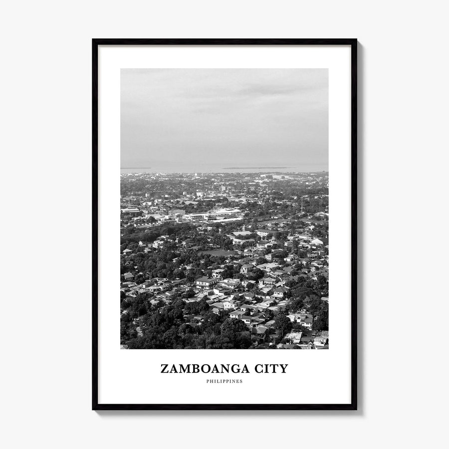 Zamboanga City Classic Poster, framed poster mockup