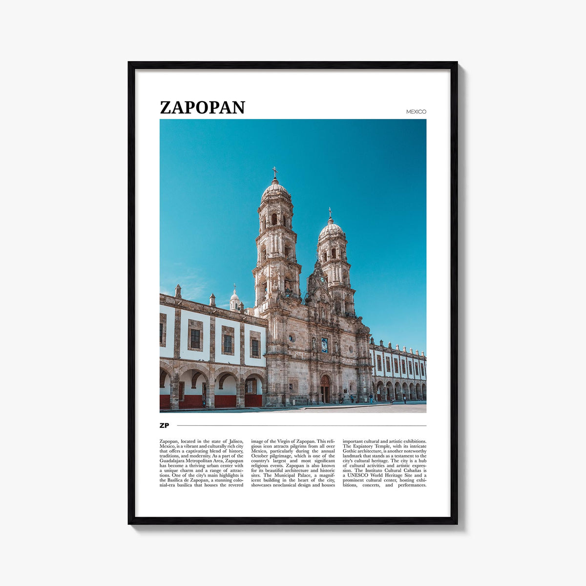 Zapopan Travel Poster