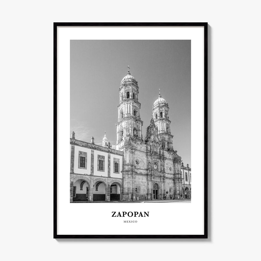 Zapopan Classic Poster, framed poster mockup