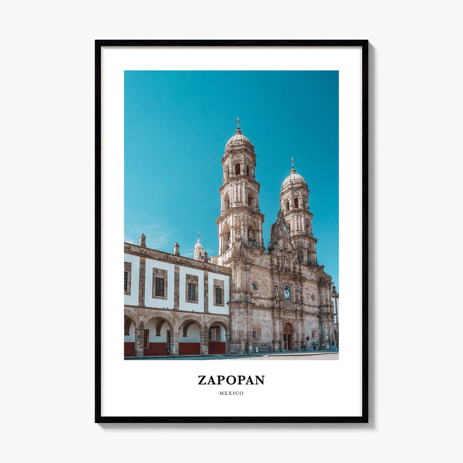 Zapopan Classic Poster, framed poster mockup